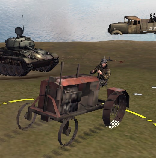 Create meme: tank , armored car, playing behind enemy lines