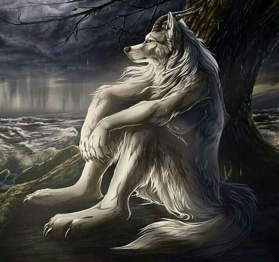 Create meme: mythical wolves, wolf fantasy, werewolf 