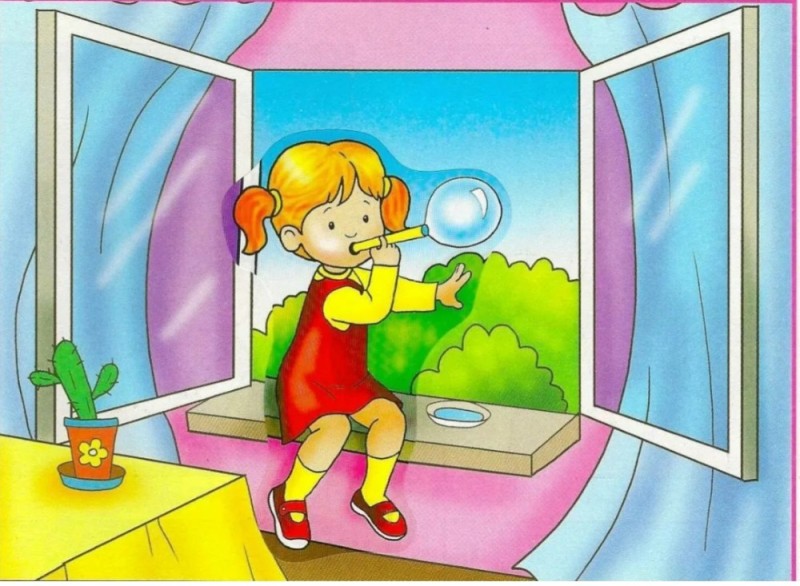 Create meme: Carefully open the window, a safe window for preschoolers, An open window is a danger to the child