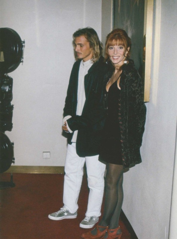 Create meme: Dmitry Malikov and Elena Izakson in their youth, Mylene Farmer Georgino 1994, Mylene Farmer and Laurent Boutonnat