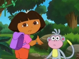 Create meme: Dora the Explorer animated series footage