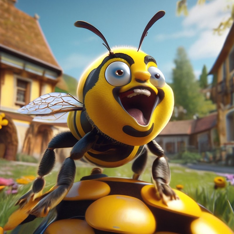 Create meme: bi movie: honey plot cartoon 2007, cartoon about bee bee movie, bee from the bi movie cartoon