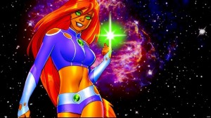 Создать мем: dc comics, deviantart, starfire