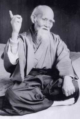 Create meme: Morihei Ueshiba , Morihei Ueshiba memes, the japanese sage