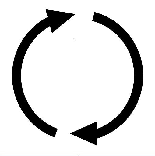 Create meme: circular arrow, arrow circle, arrow effect