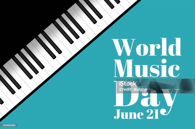 Create meme: international music day, music day, piano keys