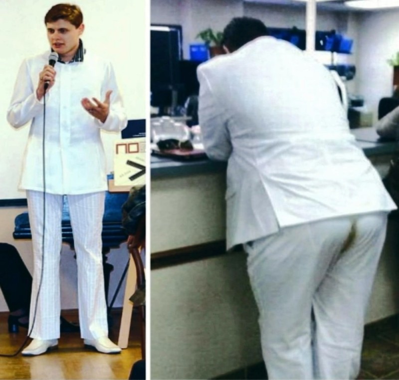 Create meme: Evgeny Ponasenkov in white trousers, white pants, I peed in my white pants