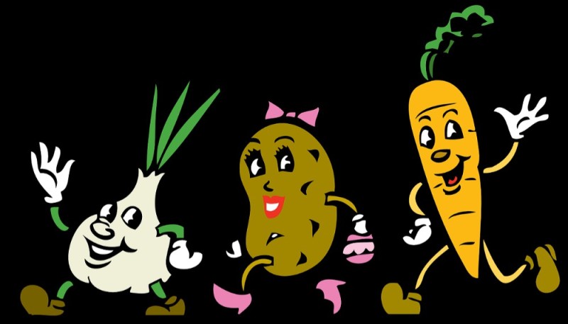 Create meme: vegetables dance for 13 seconds, funny vegetables, vegetables cartoon