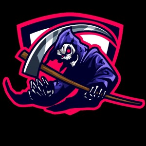Create meme: death logo, grim reaper, logo for eSports