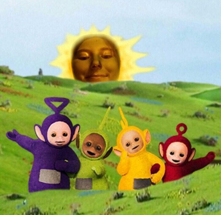 Create meme: Teletubbies sun, netflix teletubbies, the sun from Teletubbies