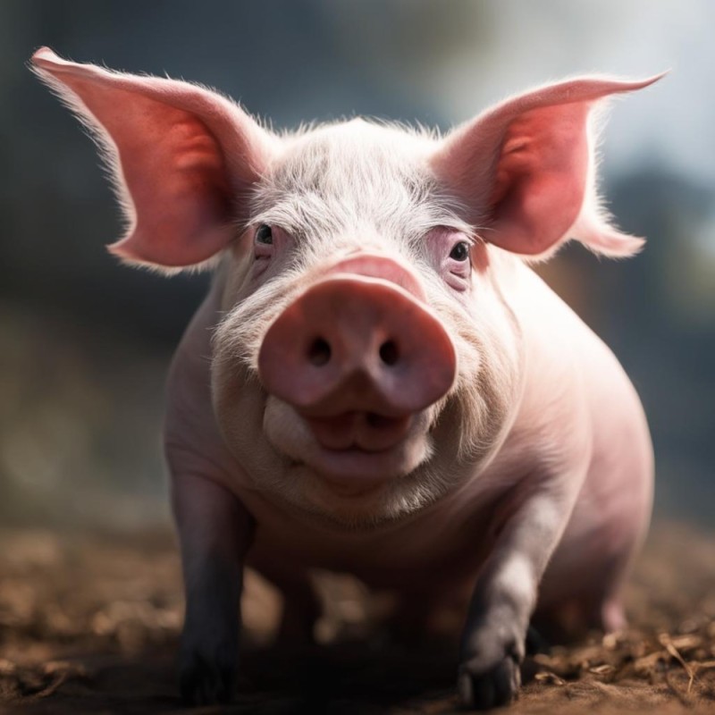 Create meme: the pig is alive, pig , pig pig 