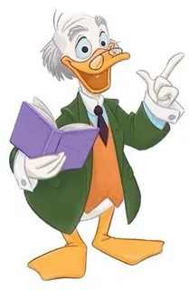 Create meme: Ludwig von Drake, Professor von Drake, Donald duck 