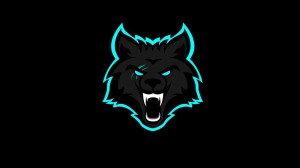 Создать мем: логотип волк на черном фоне, волк логотип цветные, логотип волка