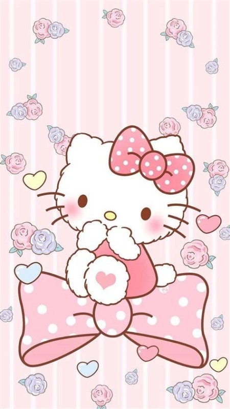 Create meme: pink background with hello kitty, hello kitty honey, hello kitty cute