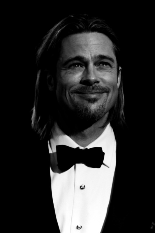 Создать мем: брэд питт (brad pitt) длинные волосы, бред питт, брэд питт актер