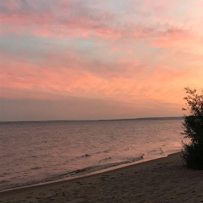 Create meme: sunset , furniture , beach 