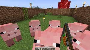 Create meme: pig minecraft, minecraft pig, pig minecraft