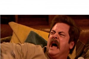 Создать мем: рон суонсон, мемы, ron swanson screaming