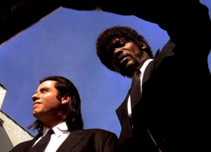 Create meme: quentin tarantino, samuel l jackson, pulp fiction 1994