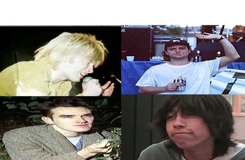 Create meme: Kurt Cobain , nirvana kurt cobain, Robert Smith