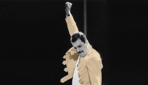 Создать мем: queen the show must go on, фредди меркьюри, freddy mercury