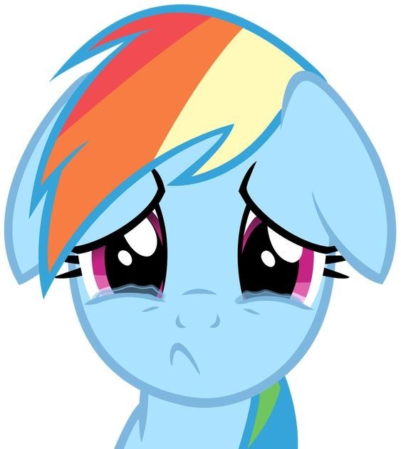 Create meme: rainbow dash , Rainbow dash is crying, Rainbow Dash is crying