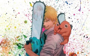 Create meme: the man with the chainsaw anime, the man with the chainsaw, chainsaw man wallpaper for your phone