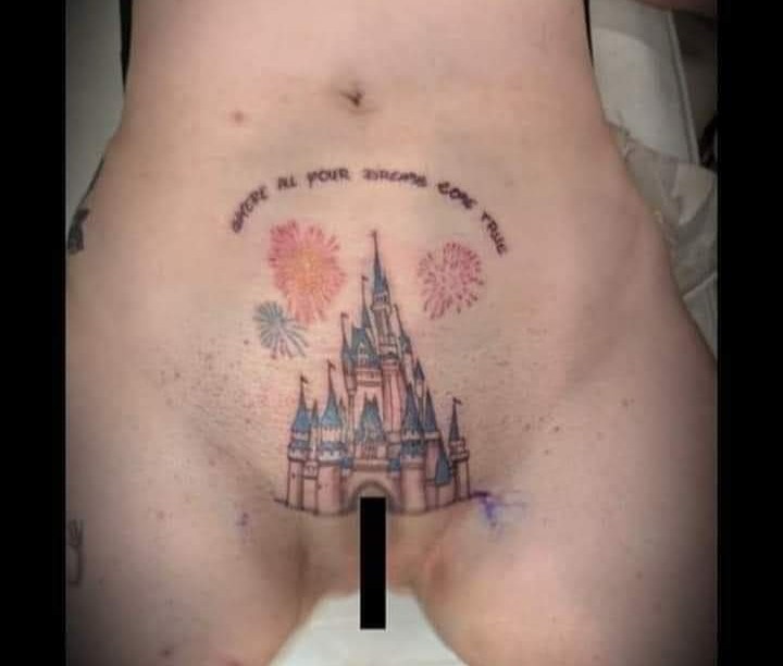 Create meme: tattoo lock, Disney tattoo castle, tattoo 