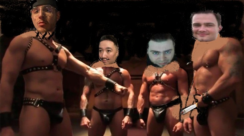 Create meme: billy herrington and van darkholme, gachi van darkholm, hachimaki brotherhood