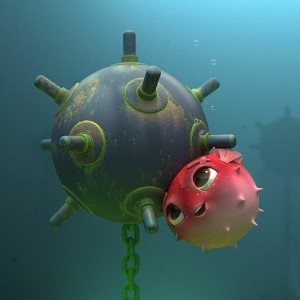 Create meme: gif naval mine, underwater mines photos, naval mine pictures