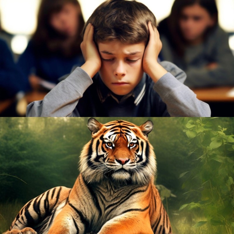 Create meme: tiger tiger, funny tiger, tigress 