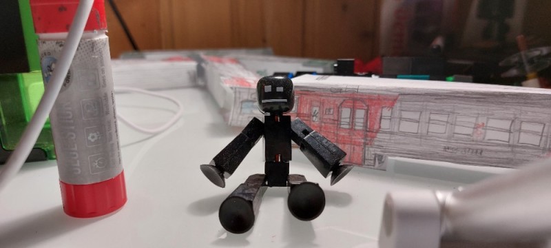 Create meme: stickbots, stikbot, black stickbot