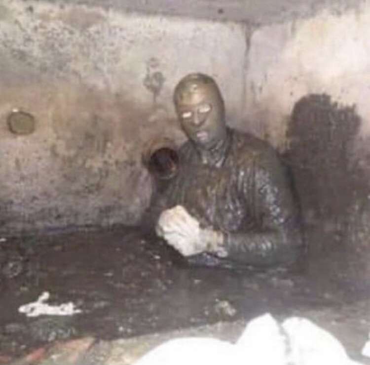 Create meme: very cursed images, scp-087, septic tank