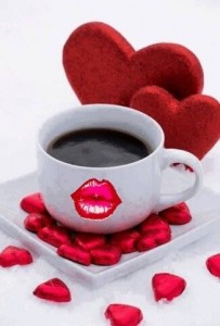 Создать мем: доброе утро любимый, кофе сердце, доброе утро романтические