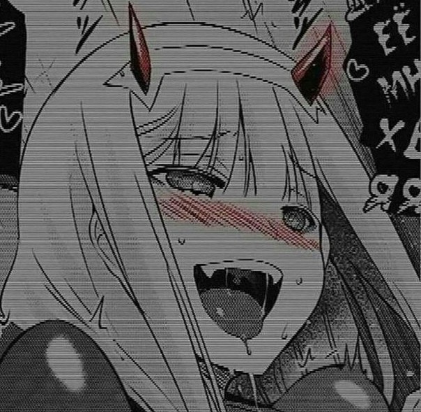 Create meme: ahegao zero 2, ahegao face, zero two anime ahegao