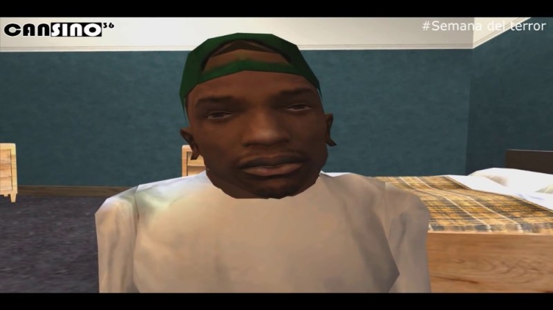 Create meme: sweet GTA, Carl Johnson CJ is crying, gta san andreas characters