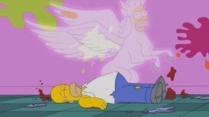 Create meme: unicorn, Homer, Homer Simpson
