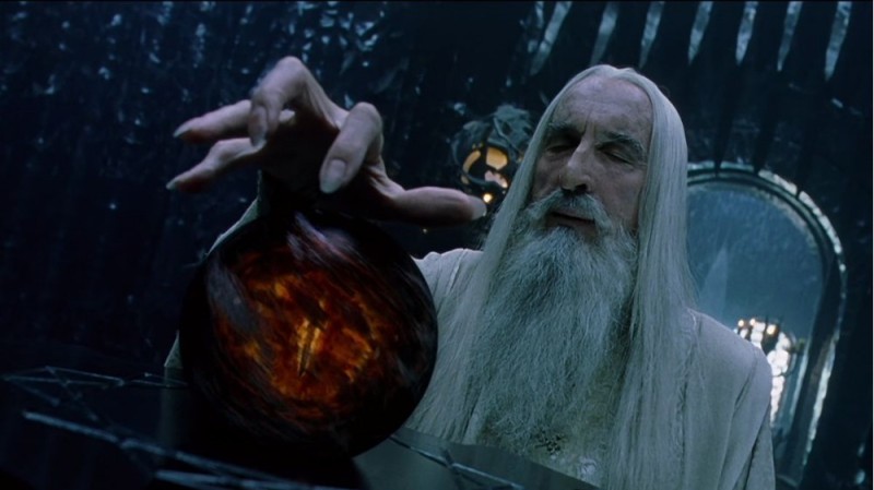 Create meme: Saruman Lord of the rings, Palantir the Lord of the Rings, Saruman the Hobbit