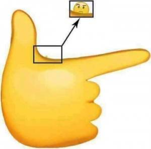 Создать мем: emoji, hmm emoji, thumbs up