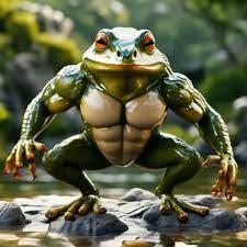 Create meme: The jock toad, frogs, big frog