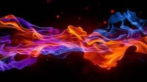 Create meme: blue fire, fire abstraction, smoke abstraction