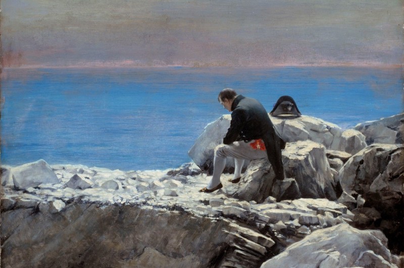 Create meme: Napoleon on the island of Saint Helena, St. helena island, Aivazovsky painting
