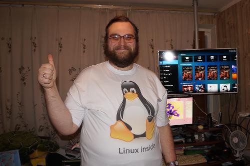 Create meme: gnu linux, Linus Torvalds (1969-), the creator of Linux