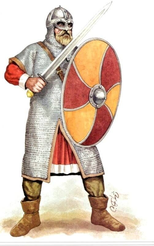 Create meme: viking armor 10th century, Byzantine warrior of the 13th century, the Byzantine warrior