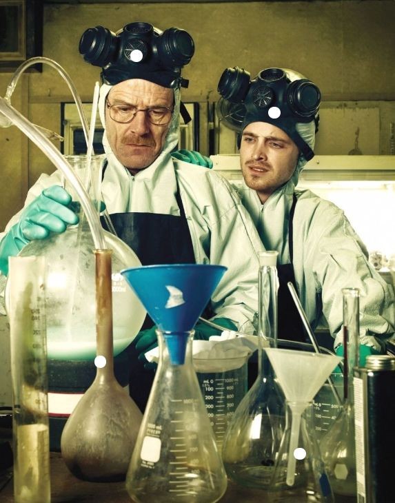 Create meme: breaking bad laboratory, Walter white and Jesse pinkman, Walter White's laboratory