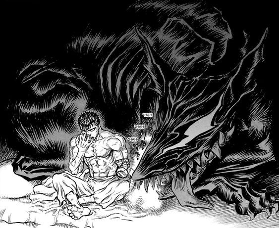 Create meme: Beast of Darkness Berserk manga, Berserk manga berserk anime, berserk manga