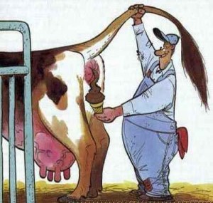 Create meme: merry milkman demotivator, illustration, cow shit