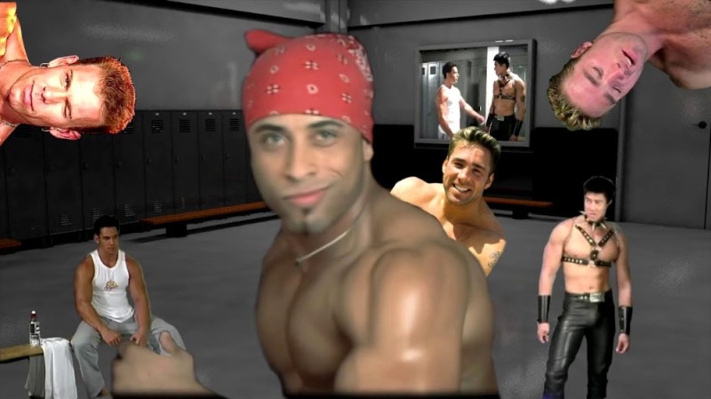 Create meme: Billy Herrington, gachimuchi drawing, gachi billy herrington