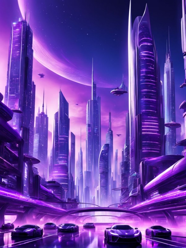 Create meme: futuristic city, the city of the future, in the future 