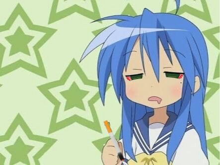 Create meme: lucky star anime, anime lucky star , Lucky Star Konata Izumi